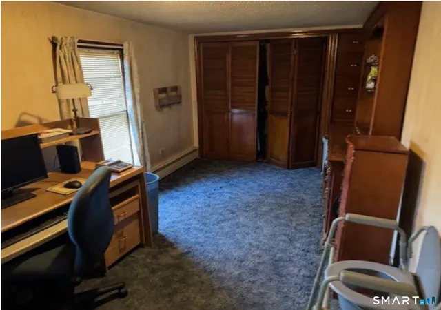 a room with furniture