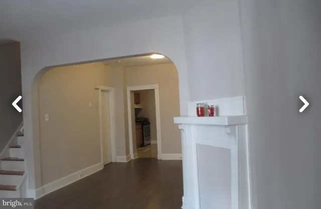 a view of livingroom with furniture and wooden floor
