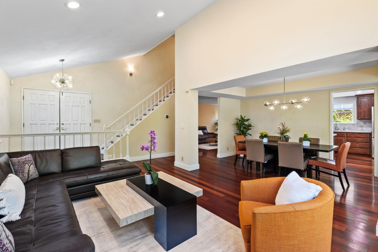 43643 Skye Road Fremont, CA 94539 - Photo 4 of 16 a living room with furniture and wooden floor