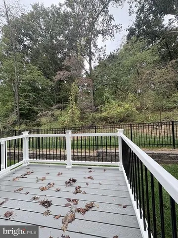 a view of wooden deck