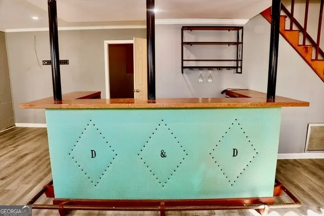 a view of a storage room