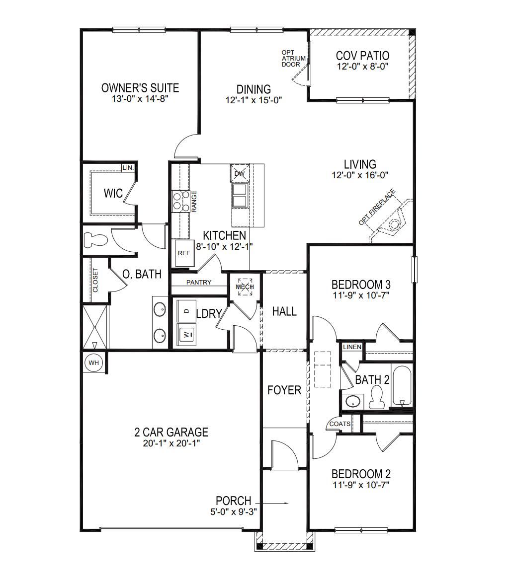 9692 Brandishing Road Ladson, SC 29456 - Photo 40 of 40 Aria floor plan