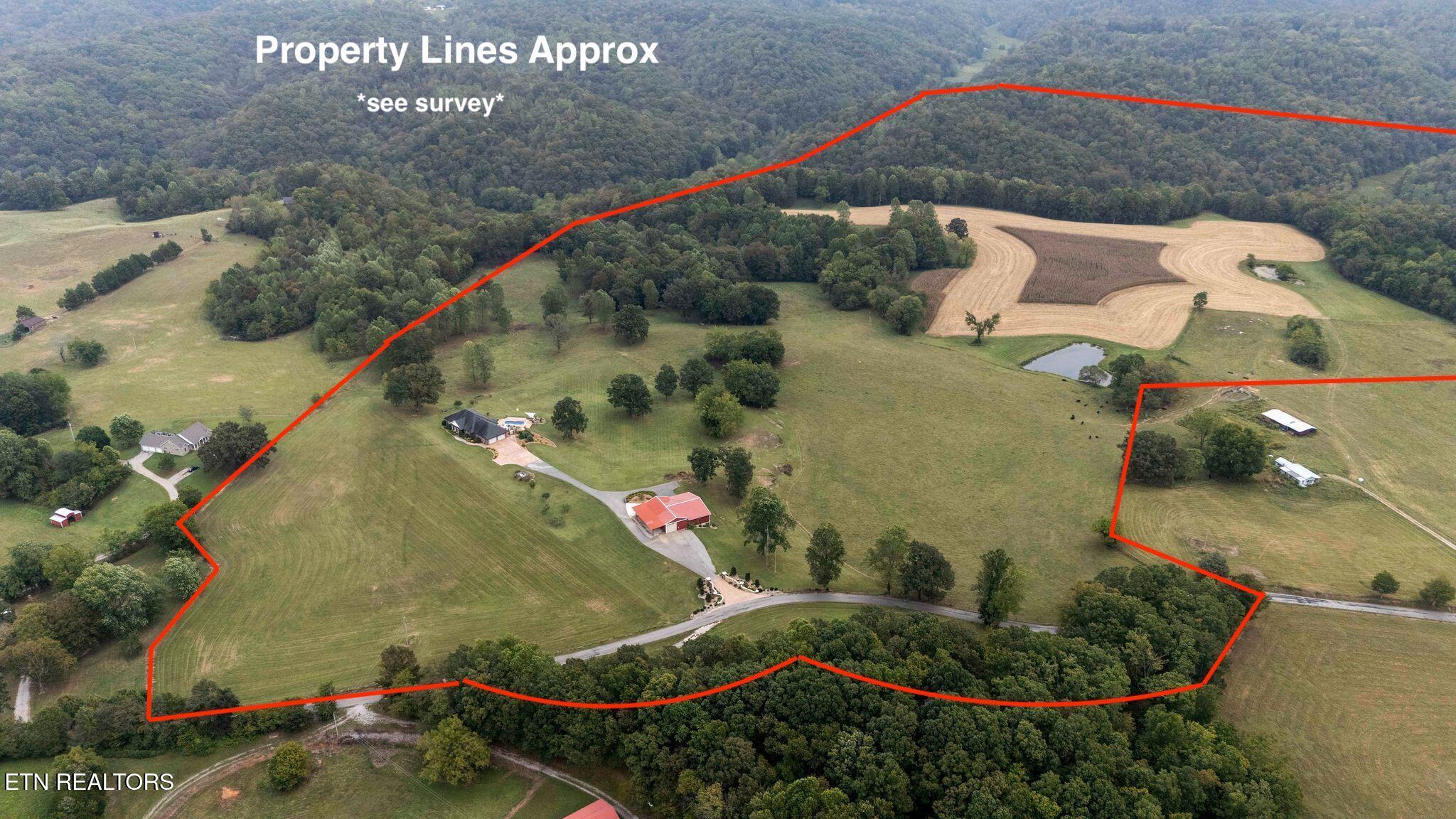 9676 Heard Ridge Road Monroe, TN 38573 - Photo 3 of 59 Aerial Outline