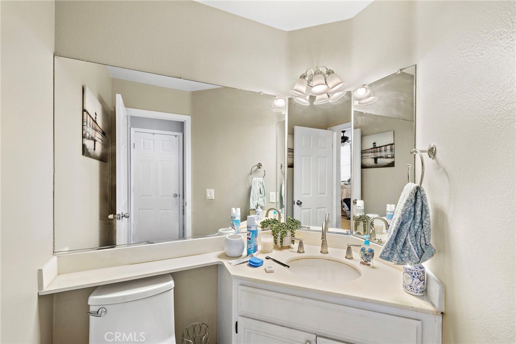 43 El Prisma Rancho Santa Margarita, CA 92688 - Photo 17 of 36 a bathroom with a sink and a mirror
