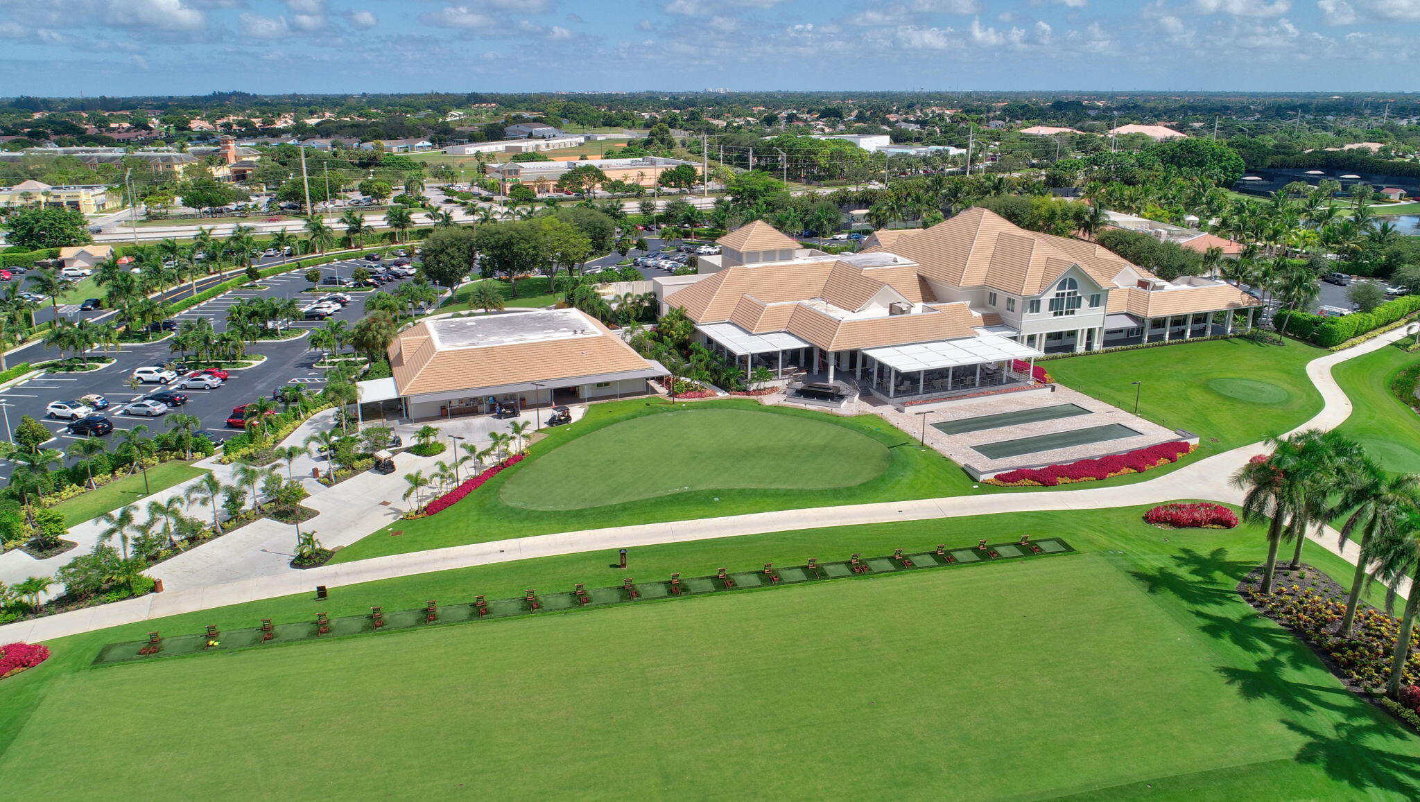 8385 Horseshoe Bay Road Boynton Beach, FL 33472 - Photo 42 of 49 an aerial view of residential houses with outdoor space and street view