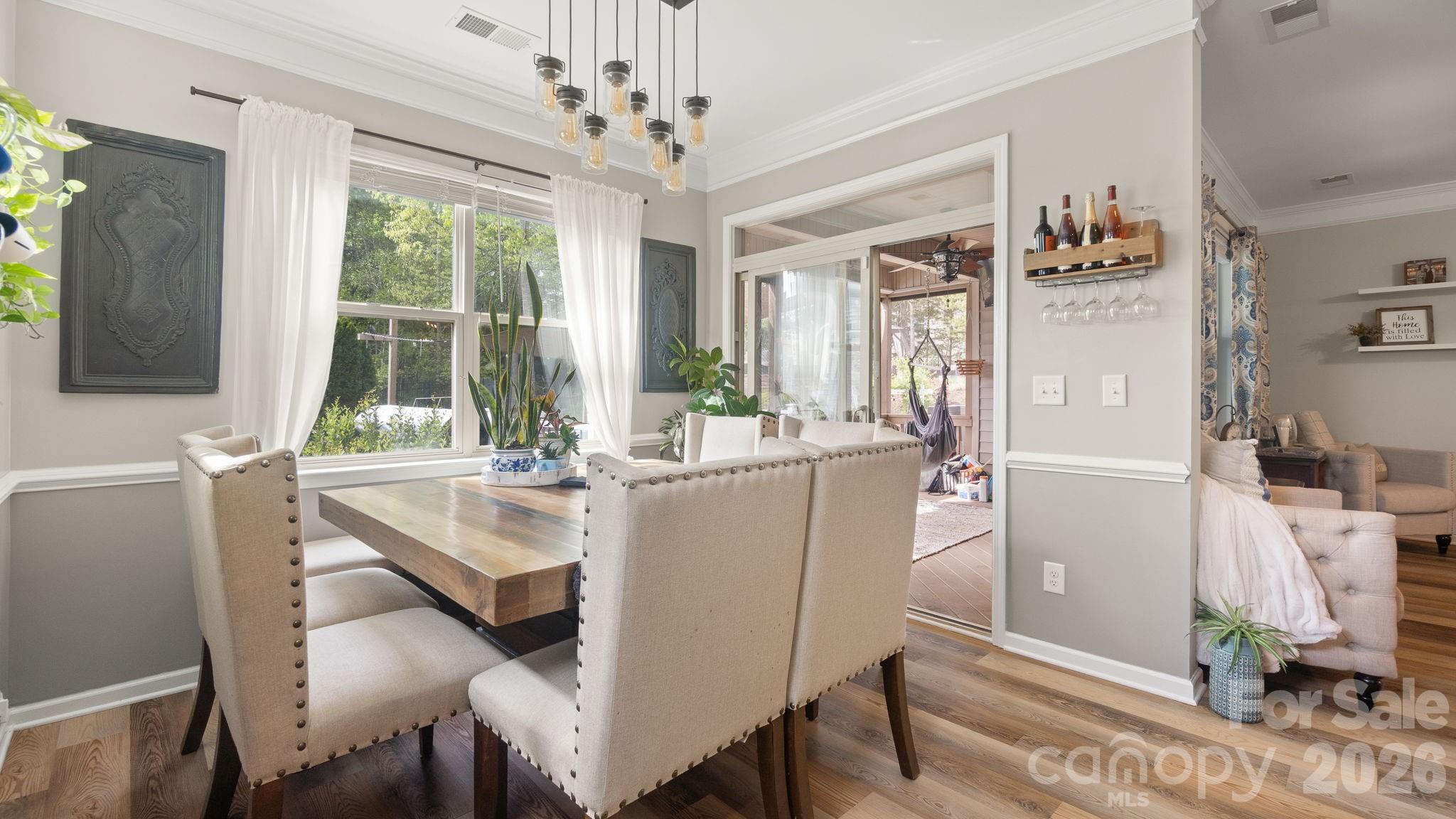 4708 Summerside Drive Clover, SC 29710 - Photo 18 of 48 a view of a dining room with furniture window and outside view