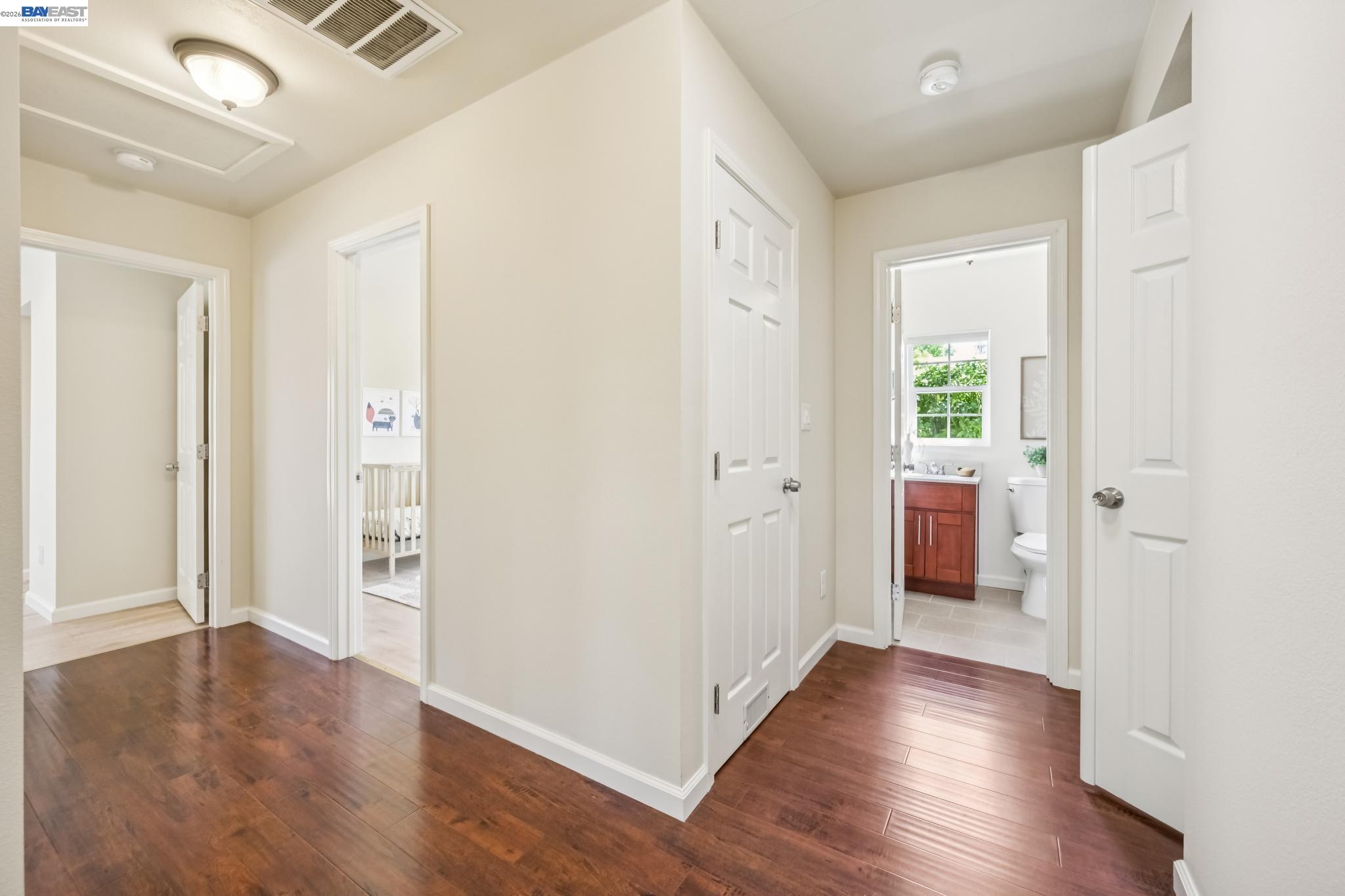 21132 Tyee Court Castro Valley, CA 94546 - Photo 17 of 60 wooden floor with white walls