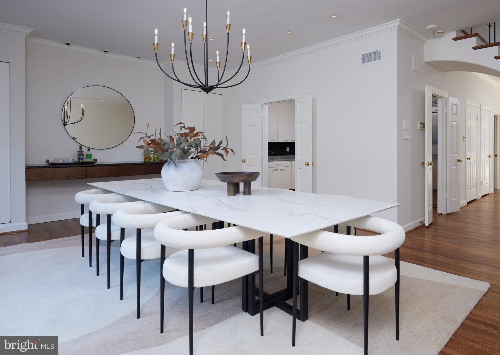 1802 Kalorama Square, Unit 16 Washington, DC 20008 - Photo 19 of 58 a view of a dining room with furniture