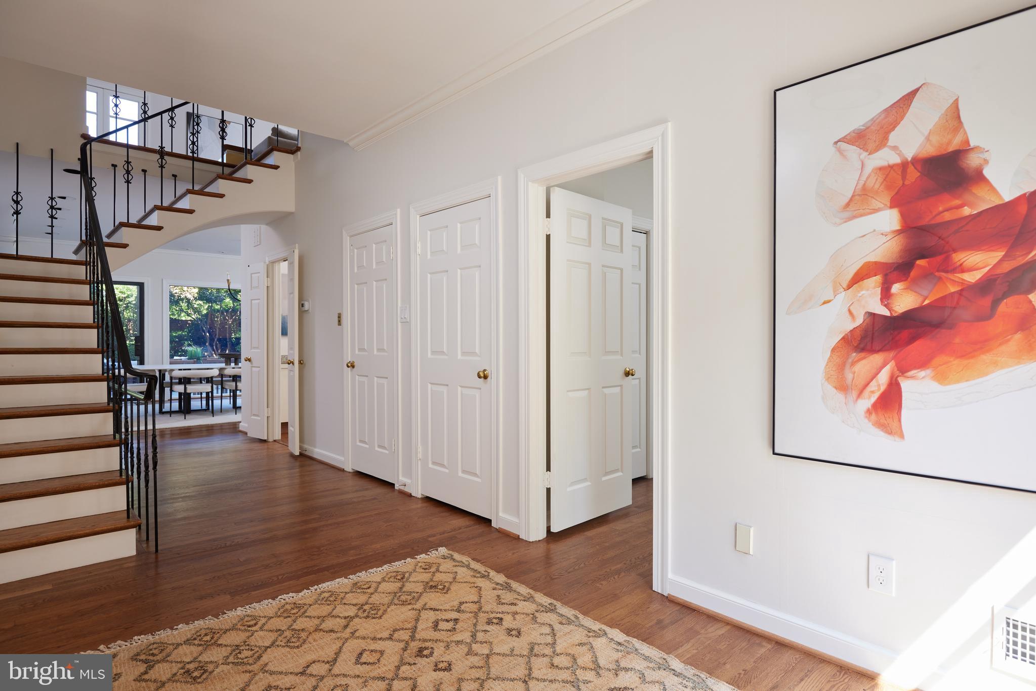 1802 Kalorama Square, Unit 16 Washington, DC 20008 - Photo 7 of 58 a view of entryway with stairs and wooden floor
