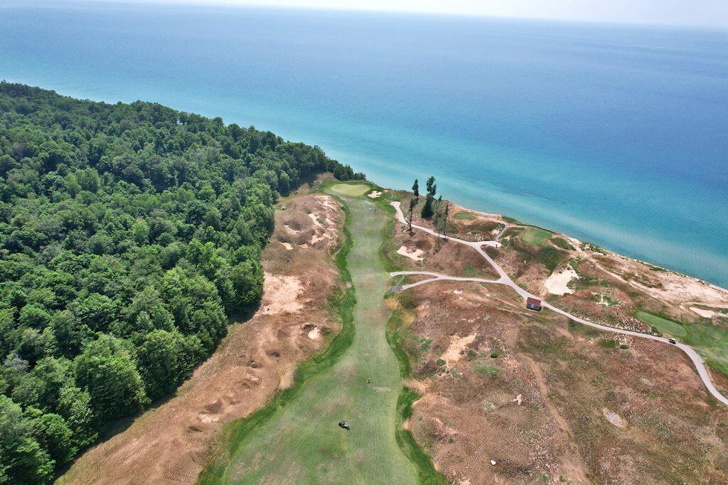 6823 3 Pines Road Bear Lake, MI 49614 - Photo 59 of 66 Arcadia Bluffs (Bluffs) 11th aerial lake