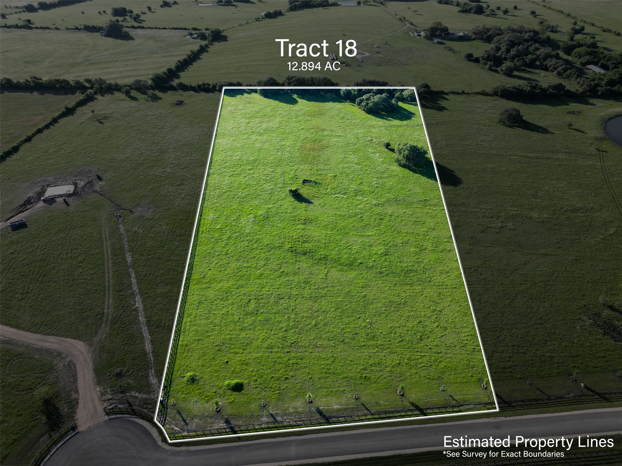 120 Hartfield Road Round Top, TX 78954 - Photo 1 of 17 a view of a back yard of a house