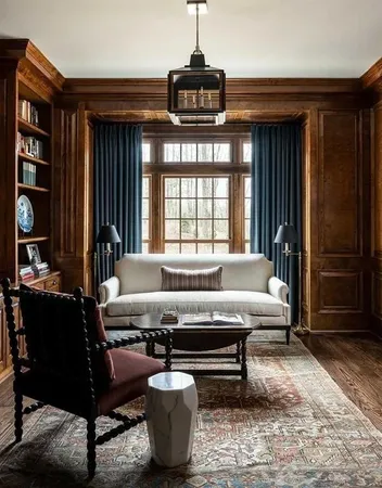 a view of staircase with a floor to ceiling window and stairs