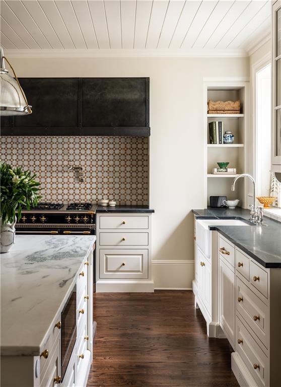 2681 Conns Creek Road Ball Ground, GA 30107 - Photo 10 of 26 a kitchen with granite countertop white cabinets and white appliances