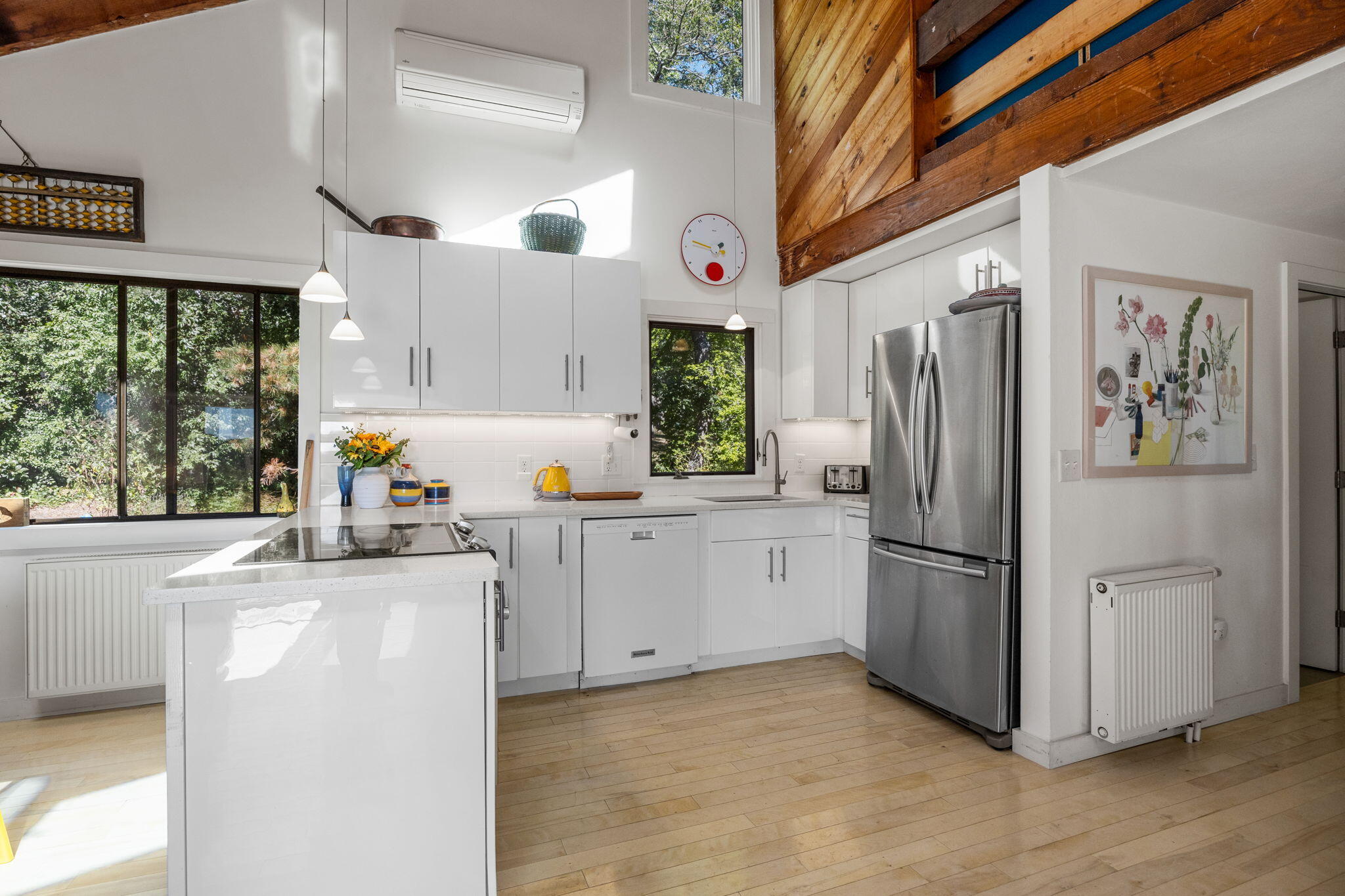 20 Lil's Way Wellfleet, MA 02631 - Photo 11 of 43 a kitchen with stainless steel appliances a refrigerator sink and cabinets