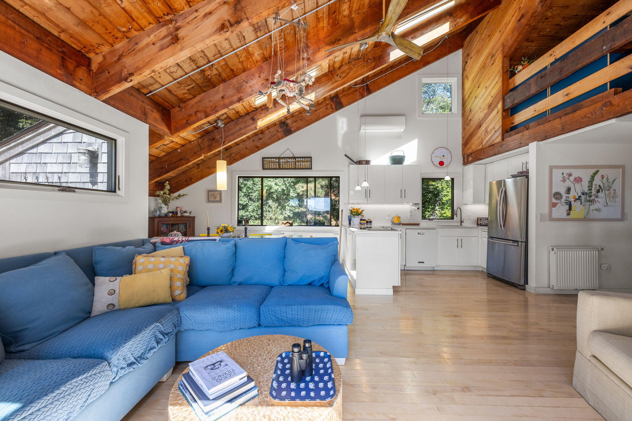 20 Lil's Way Wellfleet, MA 02631 - Photo 8 of 43 a living room with furniture and kitchen view