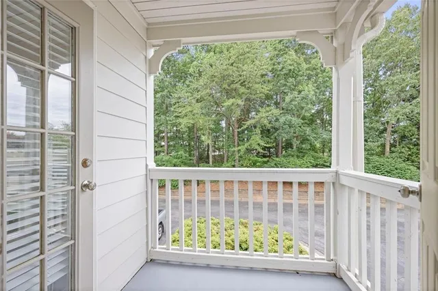 a view of outdoor space with balcony