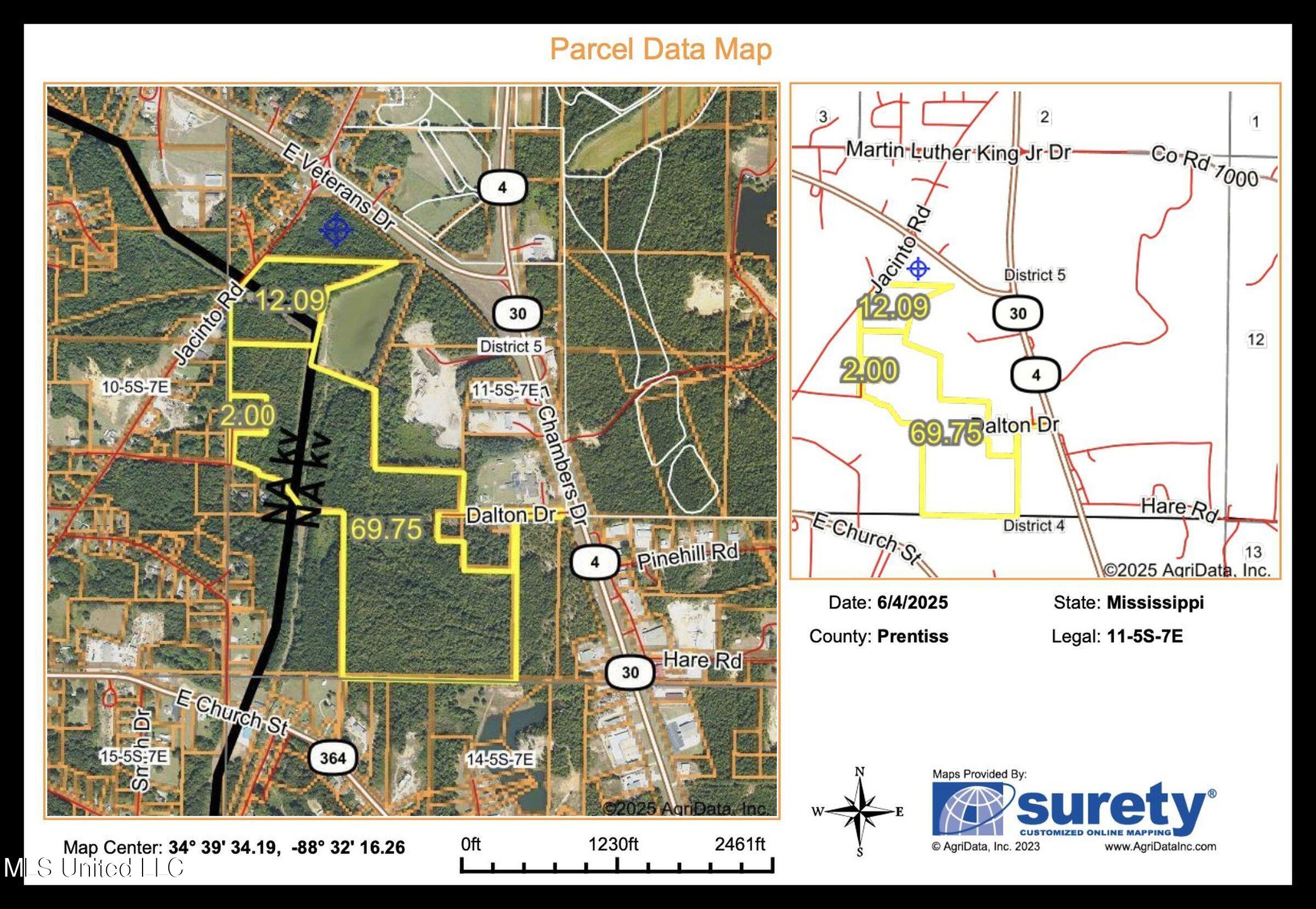 Jacinto Road Booneville, MS 38829 - Photo 13 of 59 parcel map prentiss