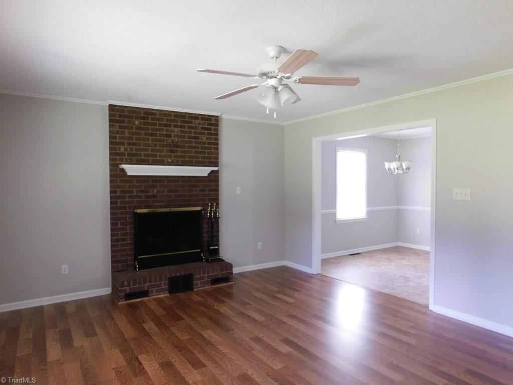 370 Dodson Road Mebane, NC 27302 - Photo 6 of 10 Living Room with wood burning fireplace