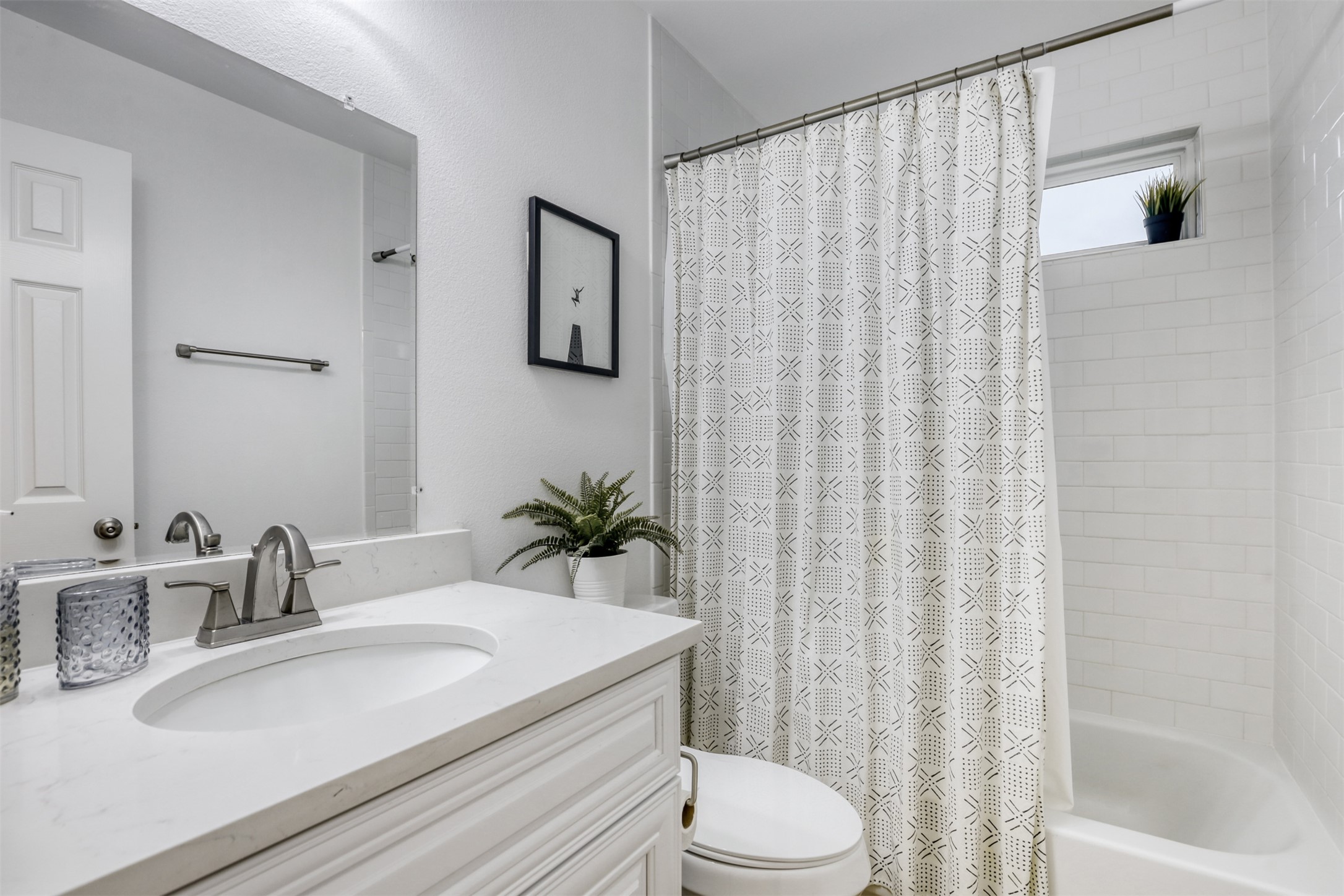 104 Aspen Trail Georgetown, TX 78626 - Photo 23 of 29 a bathroom with a granite countertop sink and a mirror
