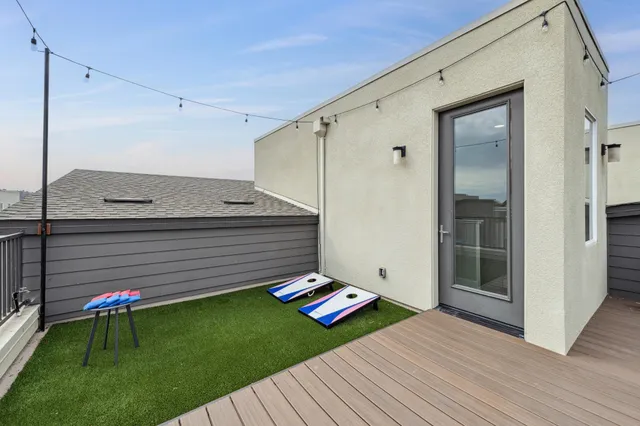 a front view of a house with garage