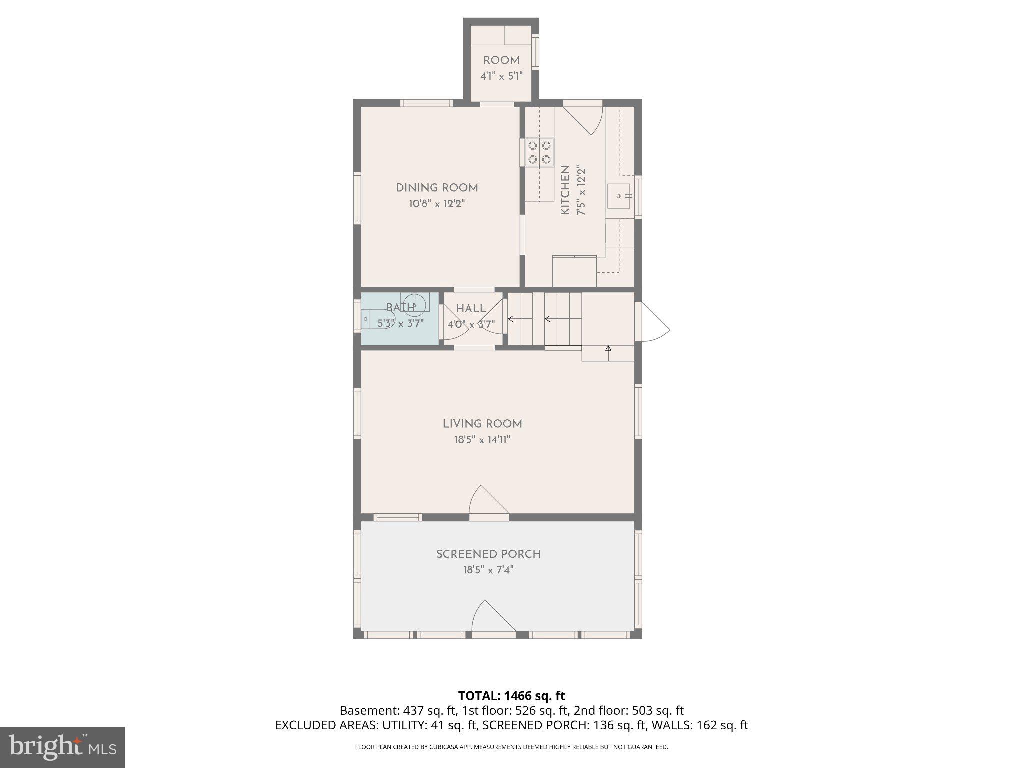 15 East Walnut Street Alexandria, VA 22301 - Photo 76 of 77 Main level floor plan