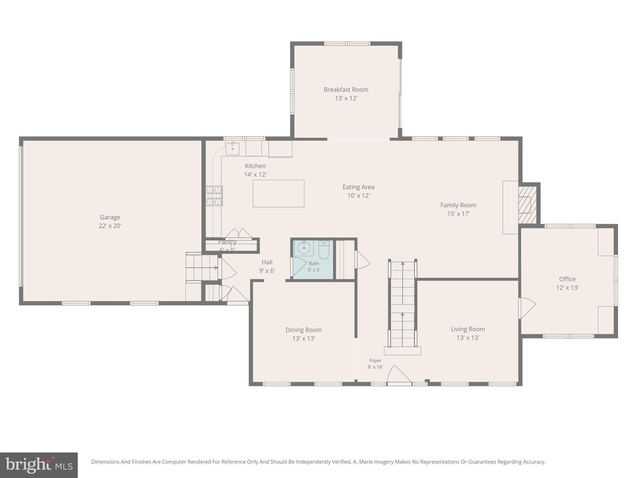 9813 Masser Road Frederick, MD 21702 - Photo 88 of 91 Main level floorplan
