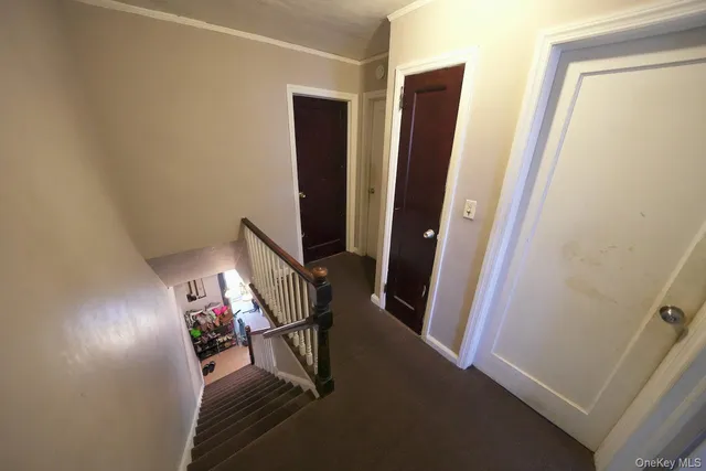 a view of a hallway with interior of the house