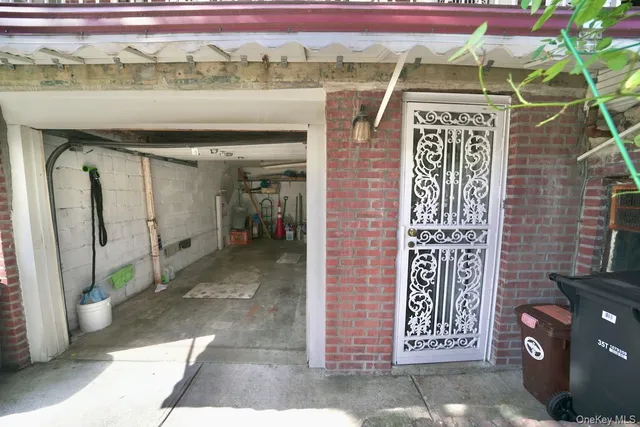 a front view of residential houses with an outdoor space