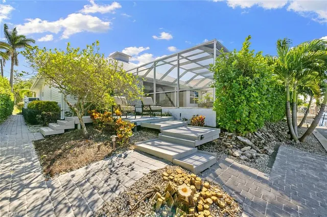 a view of outdoor space with seating area