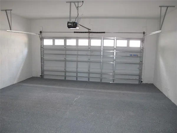 a view of a garage