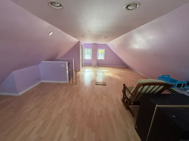 a view of a hallway with entryway