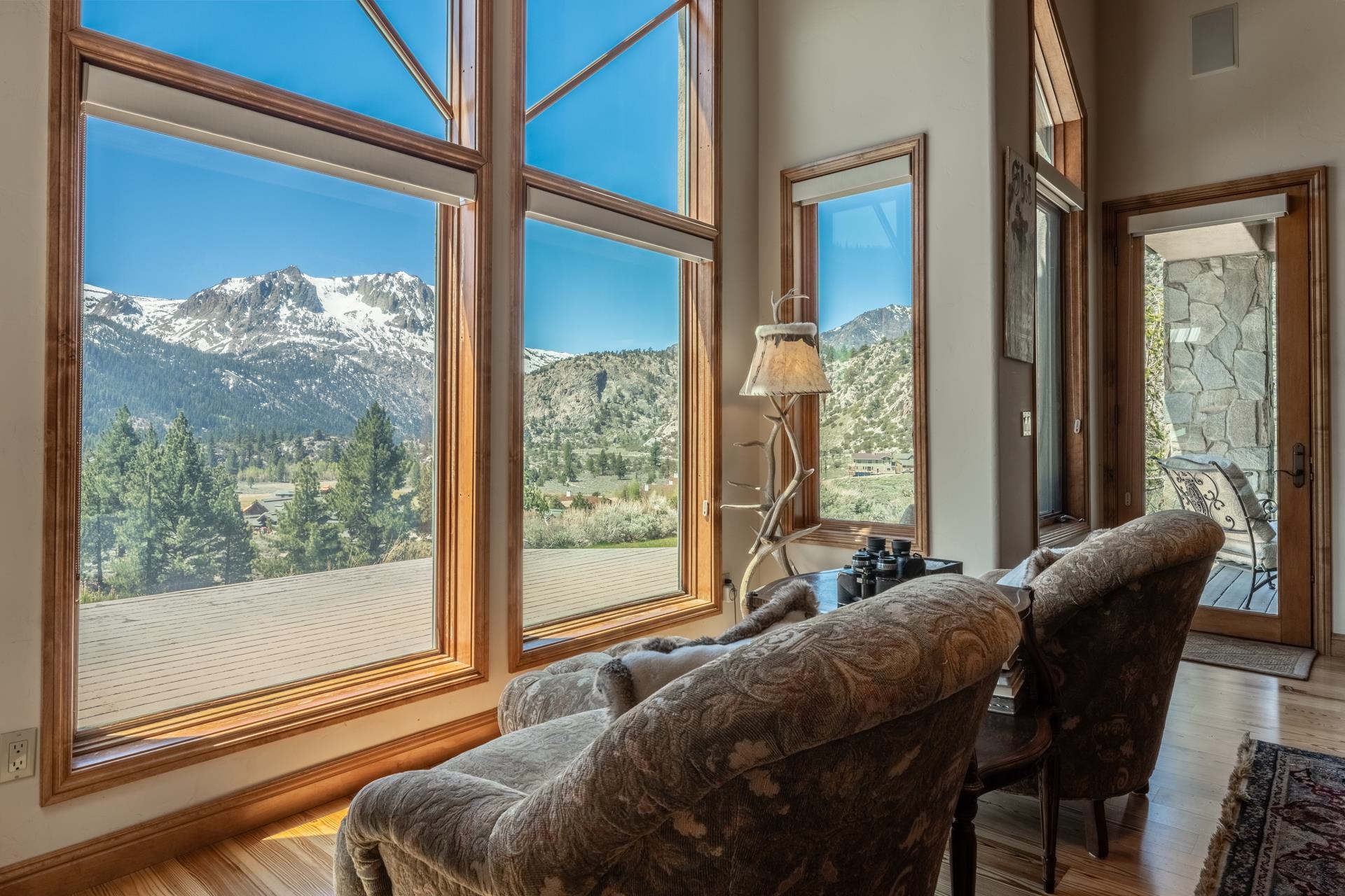 45 Skyline Road June Lake, CA 93529 - Photo 7 of 58 a bedroom with furniture and windows