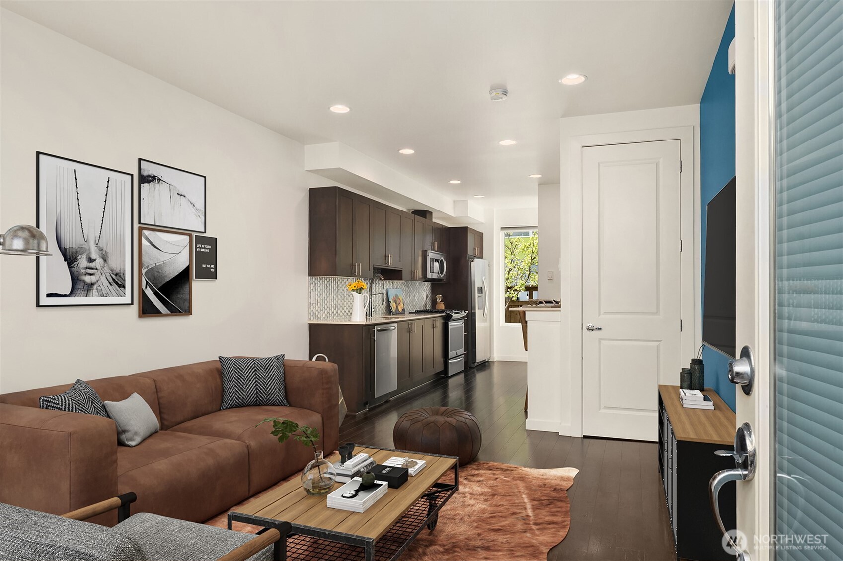3631 Courtland Place South, Unit B Seattle, WA 98144 - Photo 2 of 27 a living room with furniture and a window