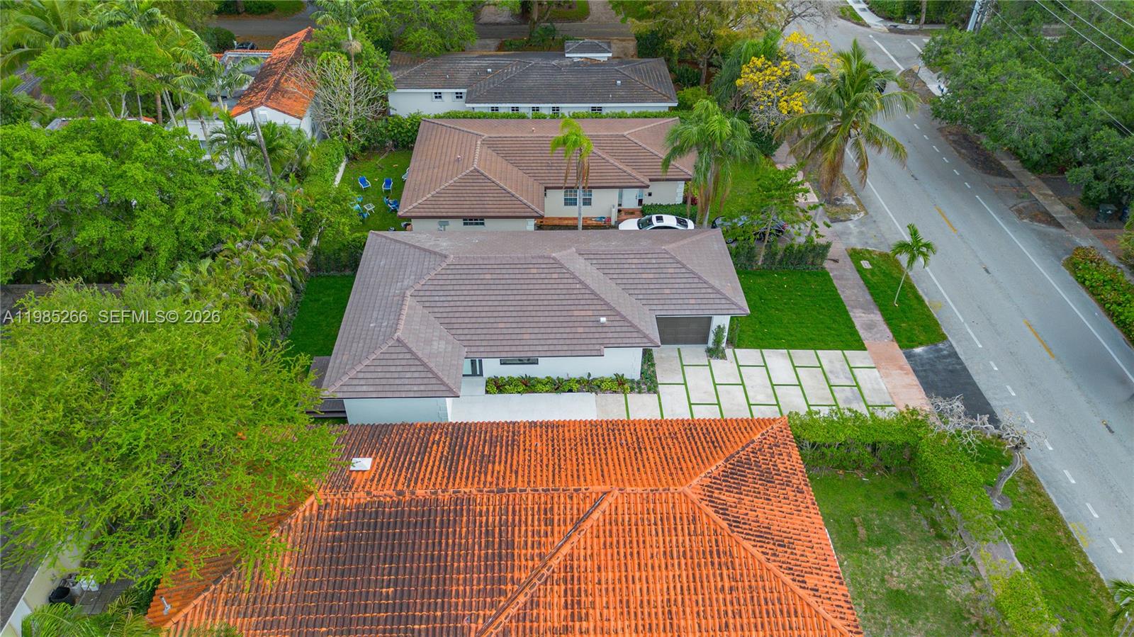 4241 Red Road Coral Gables, FL 33146 - Photo 43 of 51 an aerial view of a house