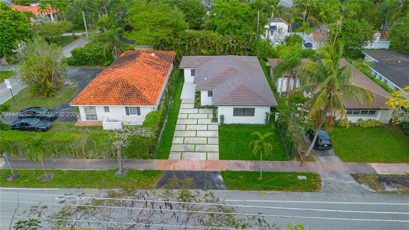 4241 Red Road Coral Gables, FL 33146 - Photo 44 of 51 a aerial view of a house