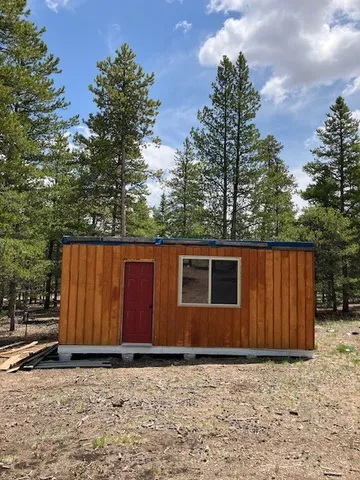 a backyard of a house
