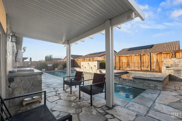 a outdoor space with chairs