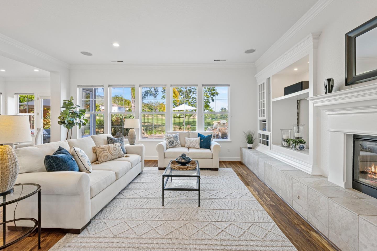 1937 St Andrews Circle Gilroy, CA 95020 - Photo 24 of 64 a living room with furniture and a fireplace