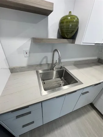 a close view of sink and tap