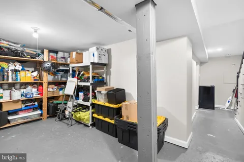a view of storage and utility room