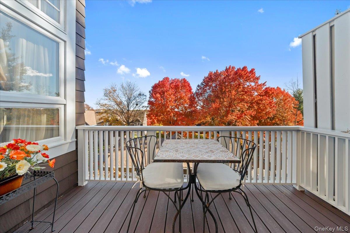 10 Old Jackson Avenue, Unit 72 Hastings-on-Hudson, NY 10706 - Photo 13 of 42 Wooden deck featuring outdoor dining area