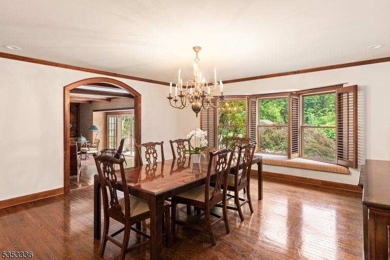 303 Mendham Road Bernardsville, NJ 07924 - Photo 13 of 45 a view of a dining room with furniture window and wooden floor