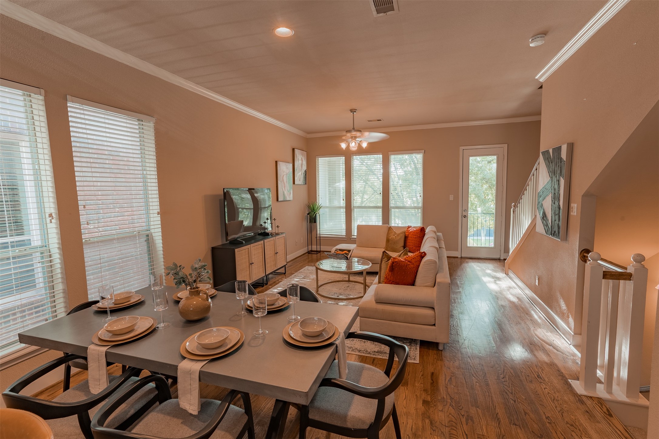 2354 Bastrop Street Houston, TX 77004 - Photo 21 of 21 a view of a dining room with furniture window and wooden floor