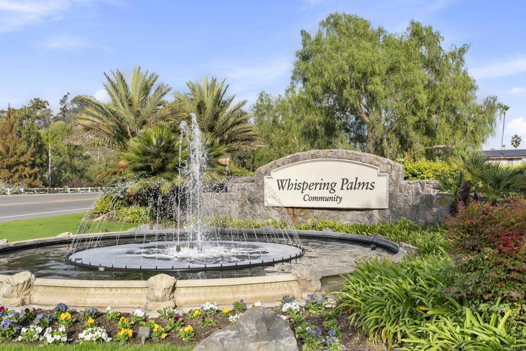 219 Via Osuna Rancho Santa Fe, CA 92091 - Photo 2 of 50 a view of a water fountain with palm trees