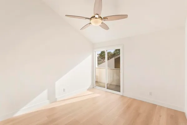 a balcony view with an outdoor space