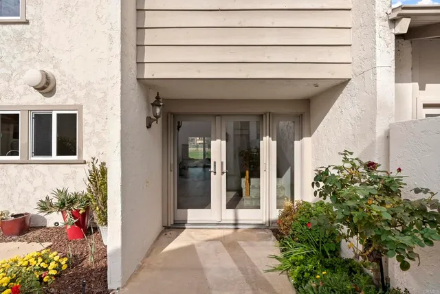 a view of a entryway door of the house