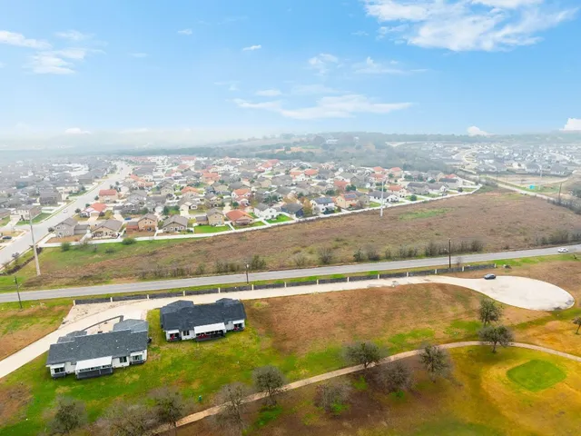 an aerial view of a city