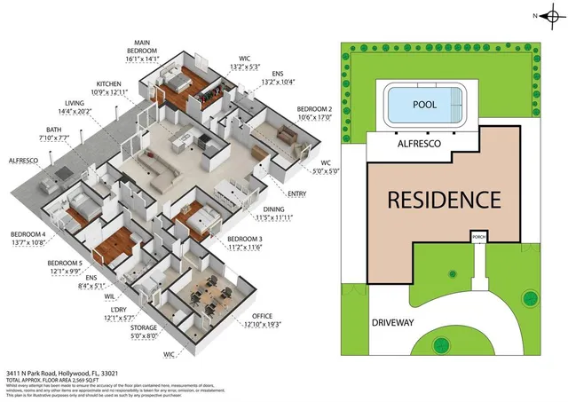 $1,225,000 | 3411 North Park Road, Hollywood, FL 33021