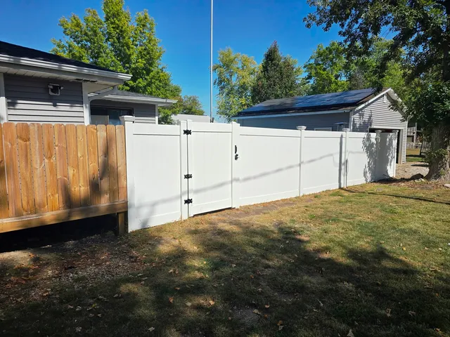 a backyard of a house