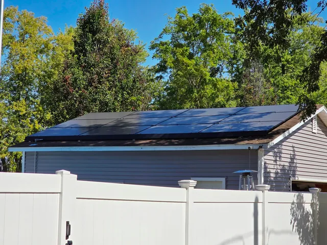 a backyard of a house